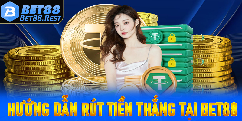 Hướng dẫn rút tiền thắng cược tại nhà cái Bet88 về tài khoản ngân hàng