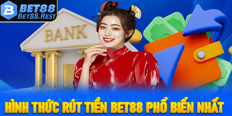 Những hình thức rút tiền Bet88 phổ biến nhất